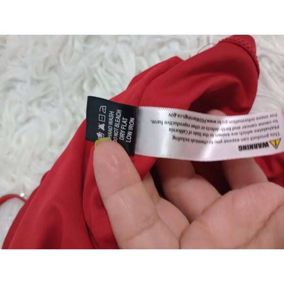 Iris Dress Women's Small Red Strappy Sleeve BodyCon Midi - Picture 8 of 9